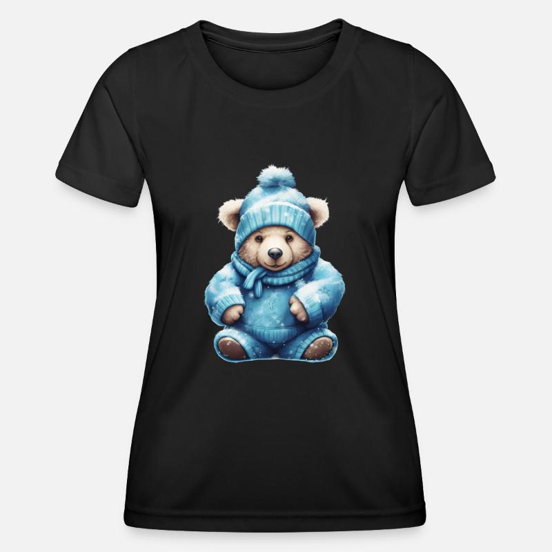 Blue Teddy 2 - Women's Functional T-Shirt - black