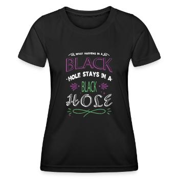Conspiration de l’astrologie céleste de Noël - T-shirt sport Femme - noir - Devant - AI Model Female 172 light (172cm)