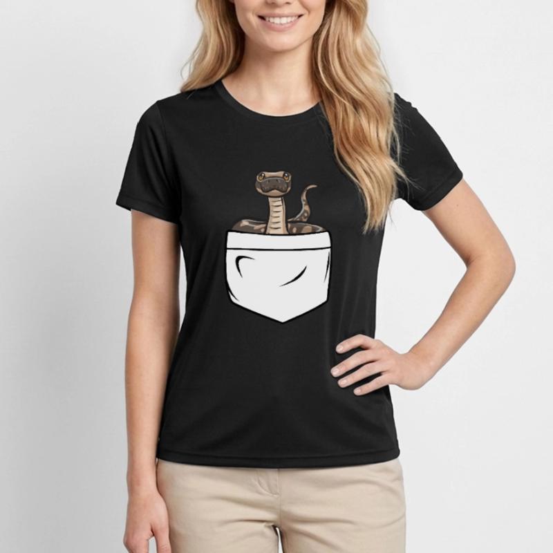 Ball Python Snake King Python T-shirt sport Femme