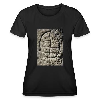 Dolmengöttin Symbol 2 - Frauen Funktions-T-Shirt - Schwarz - Vorne - AI Model Female 172 light (172cm)
