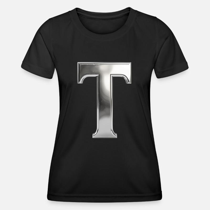 Chrome ,, T " Metallic - Women's Functional T-Shirt - black