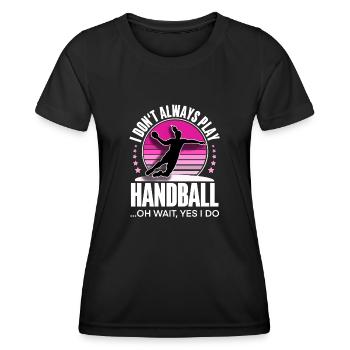 Handballeur handballeur - T-shirt sport Femme - noir - Devant - AI Model Female 172 light (172cm)