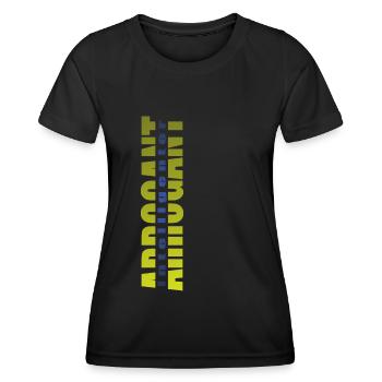 Arrogant Intelligenter - Frauen Funktions-T-Shirt - Schwarz - Vorne - AI Model Female 172 light (172cm)