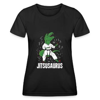 Jiu Jitsu Gift for Mixed Martial Arts Fighter - Women's Functional T-Shirt - black - Front - AI Model Female 172 light (172cm)
