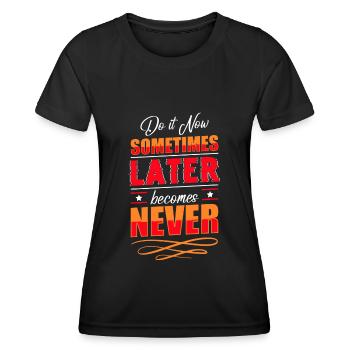 Time Lifetime Timeless Enterprise - Women's Functional T-Shirt - black - Front - AI Model Female 172 light (172cm)