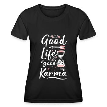 Spirituell Einstellung Motivation - Frauen Funktions-T-Shirt - Schwarz - Vorne - AI Model Female 172 light (172cm)