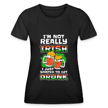 Alcohol Drinking Fun Weekend - Women's Functional T-Shirt - black - Front - AI Model Female 172 light (172cm)