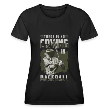 Batte de baseball Amérique Baseballer - T-shirt sport Femme - noir - Devant - AI Model Female 172 light (172cm)