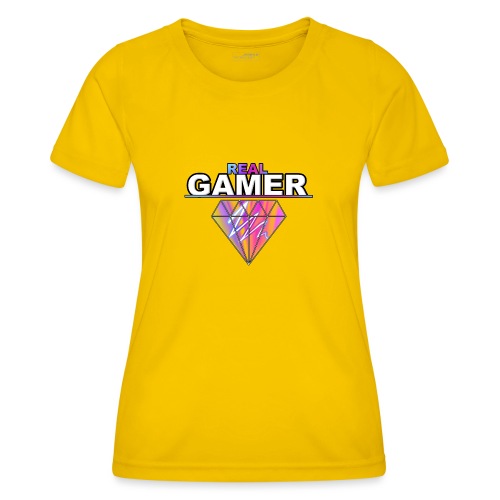 REAL GAMER PINK - Funkcjonalna koszulka damska