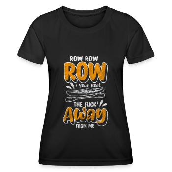 Rudern Steuermann Verein - Frauen Funktions-T-Shirt - Schwarz - Vorne - AI Model Female 172 light (172cm)