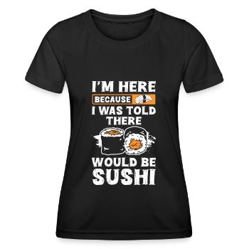 Japanisch Reis Lecker Stäbchen - Frauen Funktions-T-Shirt - Schwarz - Vorne - AI Model Female 172 light (172cm)
