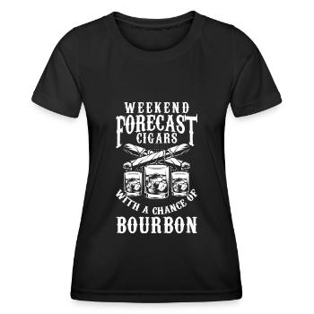 Zigarre Rauchen Kuba Genießer - Frauen Funktions-T-Shirt - Schwarz - Vorne - AI Model Female 172 light (172cm)