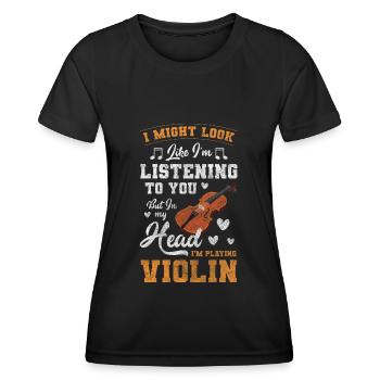 Musician Artist String Instrument - Women's Functional T-Shirt - black - Front - AI Model Female 172 light (172cm)