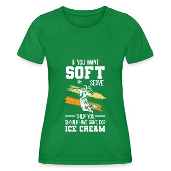 Volleyballer Spielerin Beachball Trainer - Frauen Funktions-T-Shirt - Kelly Green - Vorne - AI Model Female 172 dark (172cm)