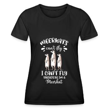 Zoo Natur Fels - Frauen Funktions-T-Shirt - Schwarz - Vorne - AI Model Female 172 light (172cm)