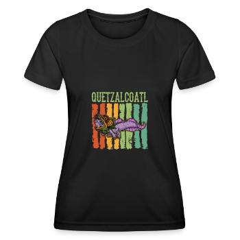 Quetzalcoatl Axolotl Mexico Aztecs Deity - Women's Functional T-Shirt - black - Front - AI Model Female 172 light (172cm)