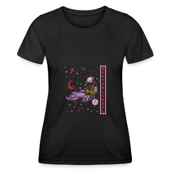 Quetzalcoatl Axolotl Mexique Divinité Aztèque - T-shirt sport Femme - noir - Devant - AI Model Female 172 light (172cm)