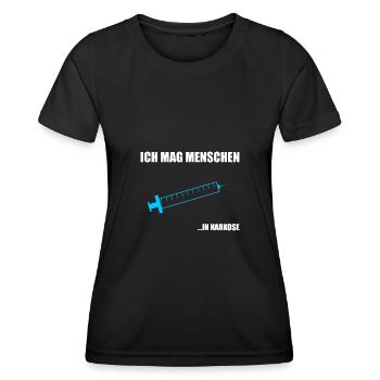 Chirurg Narkose Chefarzt Operation Geschenk - Frauen Funktions-T-Shirt - Schwarz - Vorne - AI Model Female 172 light (172cm)