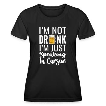 Lustige lustige Sprüche - Frauen Funktions-T-Shirt - Schwarz - Vorne - AI Model Female 172 light (172cm)
