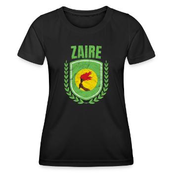 Zaire - Frauen Funktions-T-Shirt - Schwarz - Vorne - AI Model Female 172 light (172cm)