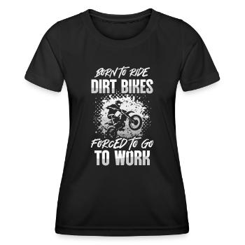 Dirt Bike Rider Motocross Dirt Biking - Women's Functional T-Shirt - black - Front - AI Model Female 172 light (172cm)