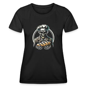 Baking Dead Zombie Baker Creepy Baker - Women's Functional T-Shirt - black - Front - AI Model Female 172 light (172cm)