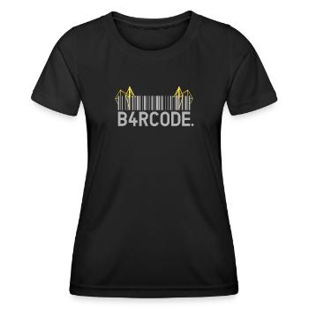 B4RCODE. Dortmund - Frauen Funktions-T-Shirt - Schwarz - Vorne - AI Model Female 172 light (172cm)