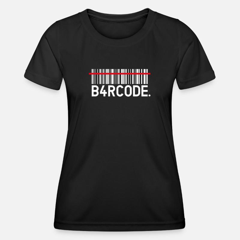 B4RCODE. Scan - Frauen Funktions-T-Shirt - Schwarz