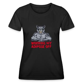 Musculation Musculation Renforcement musculaire Perte de graisse sans limite - T-shirt sport Femme - noir - Devant - AI Model Female 172 light (172cm)