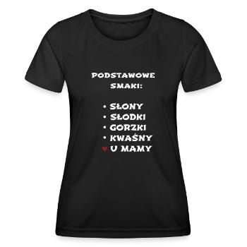Geschmäcker bei Mama - Frauen Funktions-T-Shirt - Schwarz - Vorne - AI Model Female 172 light (172cm)