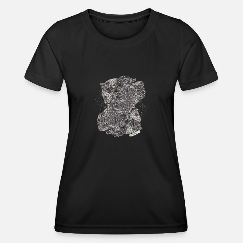 Pisces Zodiac - Women's Functional T-Shirt - black