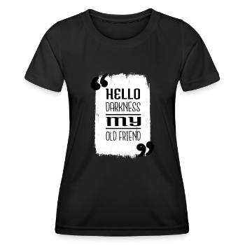 space travel spaceship awesome funny - Frauen Funktions-T-Shirt - Schwarz - Vorne - AI Model Female 172 light (172cm)