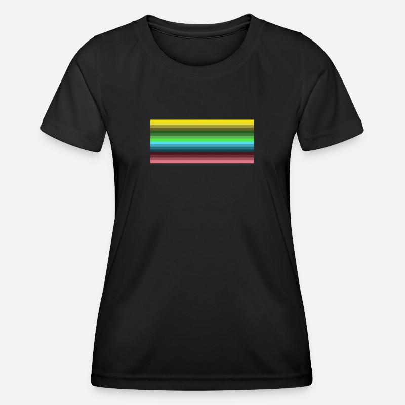 RAINBOW - Women's Functional T-Shirt - black