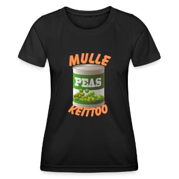 Soupe Mulle - T-shirt sport Femme - noir - Devant - AI Model Female 172 light (172cm)