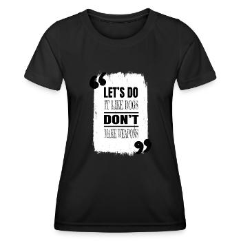 bird green humor statement hippy peace funky - Frauen Funktions-T-Shirt - Schwarz - Vorne - AI Model Female 172 light (172cm)