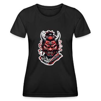 Samurai Warrior - Japan - Women's Functional T-Shirt - black - Front - AI Model Female 172 light (172cm)