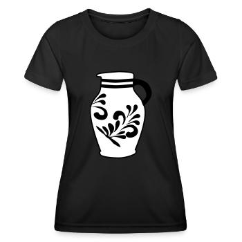 Bembel - Le cidre original de Francfort #FFM - T-shirt sport Femme - noir - Devant - AI Model Female 172 light (172cm)