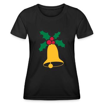 Christmas bells - Women's Functional T-Shirt - black - Front - AI Model Female 172 light (172cm)