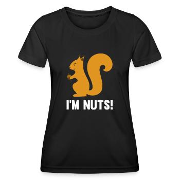 Je suis fou - T-shirt sport Femme - noir - Devant - AI Model Female 172 light (172cm)