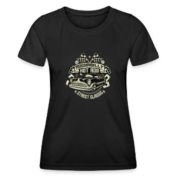Rockabilly Hot Rod - Women's Functional T-Shirt - black - Front - AI Model Female 172 light (172cm)