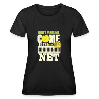 Tennis Raquettes de tennis tennis balle de tennis tennis - T-shirt sport Femme - noir - Devant - AI Model Female 172 light (172cm)