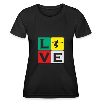 Boule Pétanque pétanque boule boule boule - T-shirt sport Femme - noir - Devant - AI Model Female 172 light (172cm)
