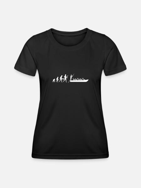 Spreewald Heimat Natur Kahnfahrt Tradition Paddeln - Frauen Funktions-T-Shirt - Schwarz