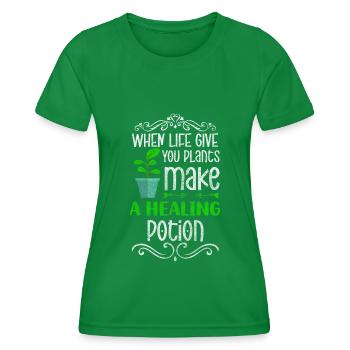 Heiltrank Natur Heilpraktiker Krankheiten - Frauen Funktions-T-Shirt - Kelly Green - Vorne - AI Model Female 172 dark (172cm)