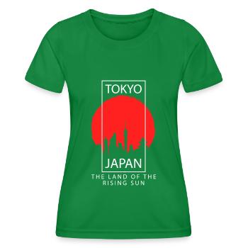Tokyo Kanto Japanese Kyoto - Women's Functional T-Shirt - kelly green - Front - AI Model Female 172 dark (172cm)