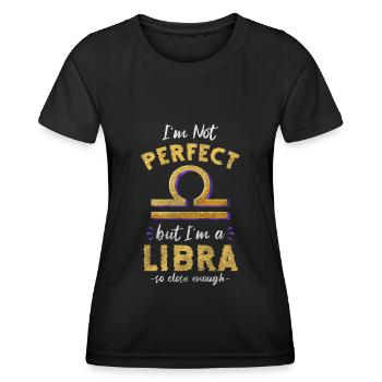 Waage Sternbild Astrologie Konstellation - Frauen Funktions-T-Shirt - Schwarz - Vorne - AI Model Female 172 light (172cm)
