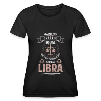 Constellation de l’horoscope Septembre Superstition - T-shirt sport Femme - noir - Devant - AI Model Female 172 light (172cm)