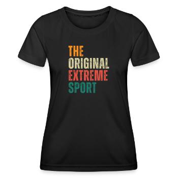 THE ORIGINAL EXTREME SPORT Sports Logging - Women's Functional T-Shirt - black - Front - AI Model Female 172 light (172cm)