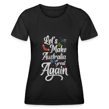 Outback Urlaub Urlaubsreif - Frauen Funktions-T-Shirt - Schwarz - Vorne - AI Model Female 172 light (172cm)