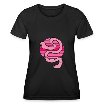 Ver coucher du soleil - T-shirt sport Femme - noir - Devant - AI Model Female 172 light (172cm)